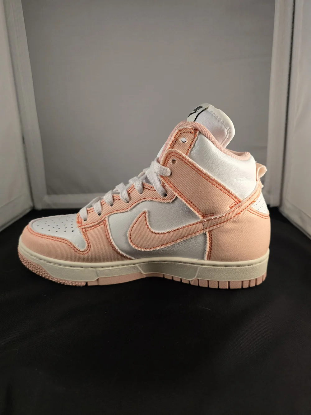 Nike Women’s High-Top Sneakers - White & Peach